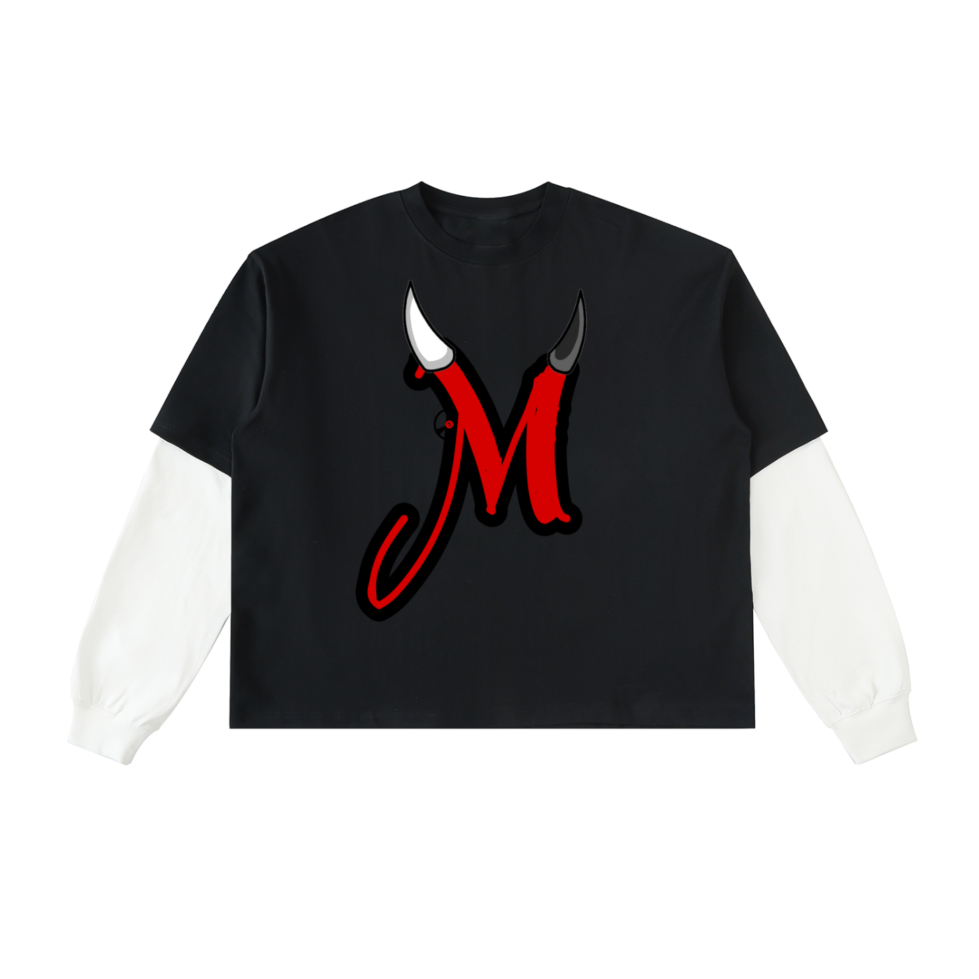 MODERNMETRO'S LAYERED CONTRAST SLEEVE TEE