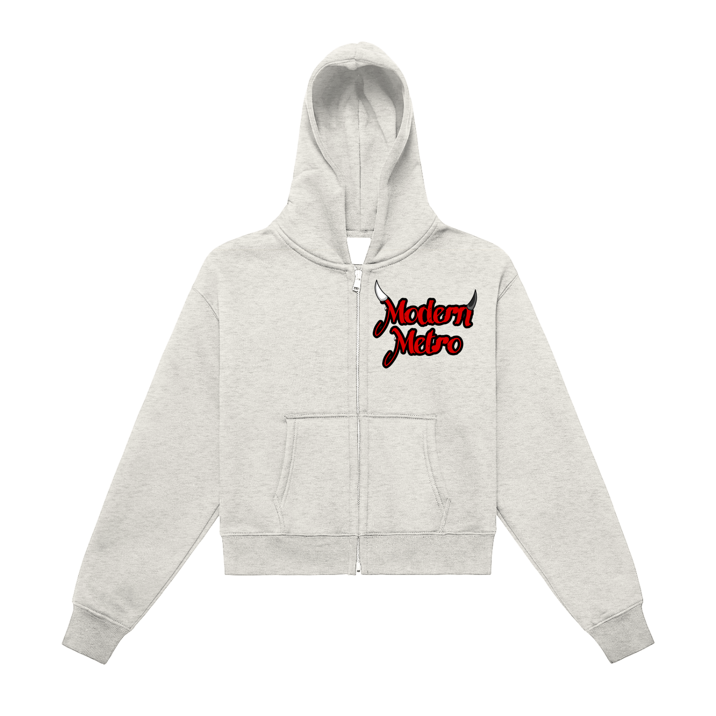 MODERNMETRO’S FLEECED CROPPED ZIP UPS
