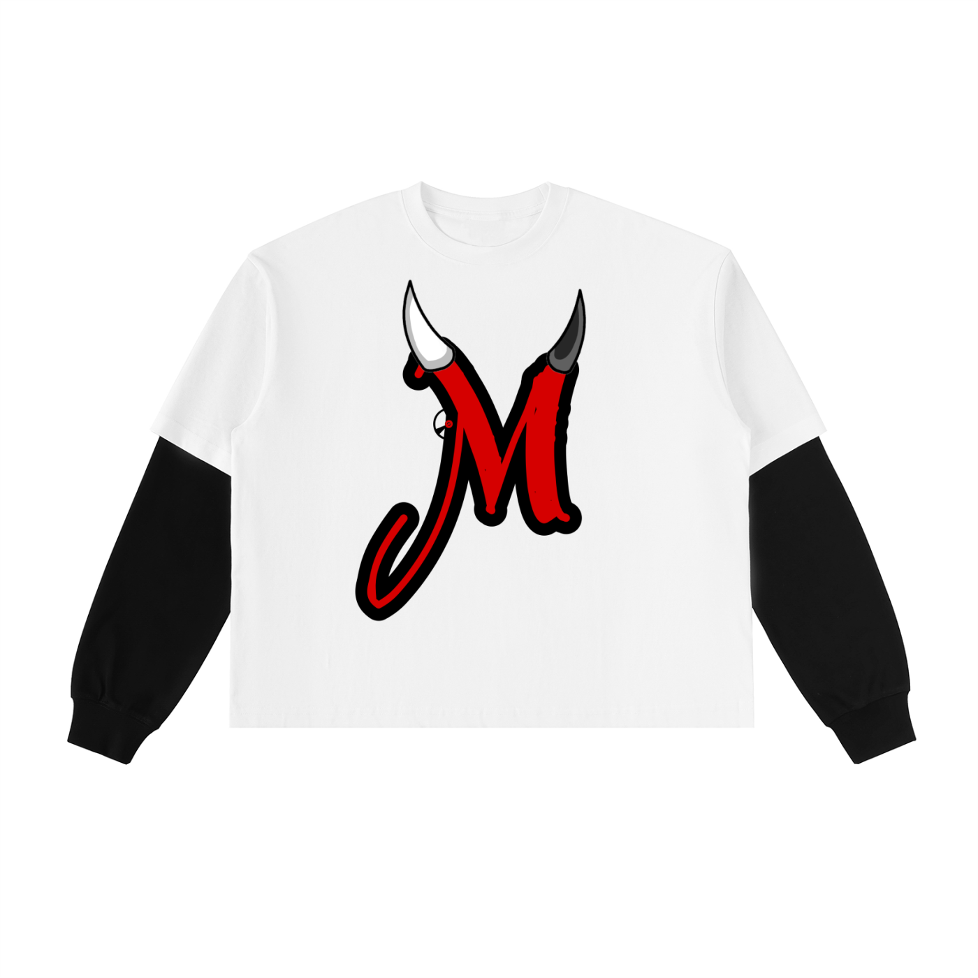 MODERNMETRO'S LAYERED CONTRAST SLEEVE TEE